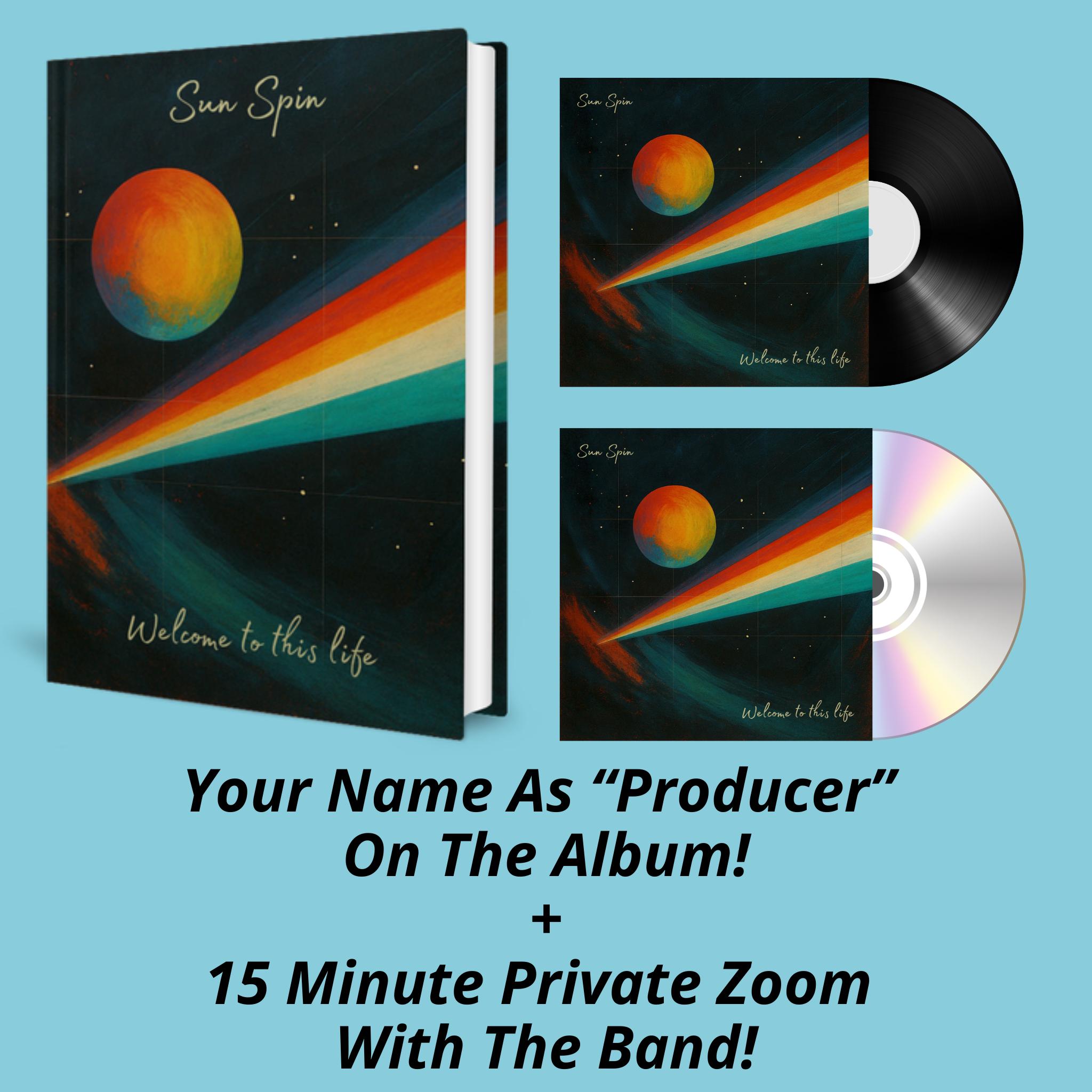 Producer Package: Vinyl + CD + Book + Name Credited + Private Zoom (Pre Order)